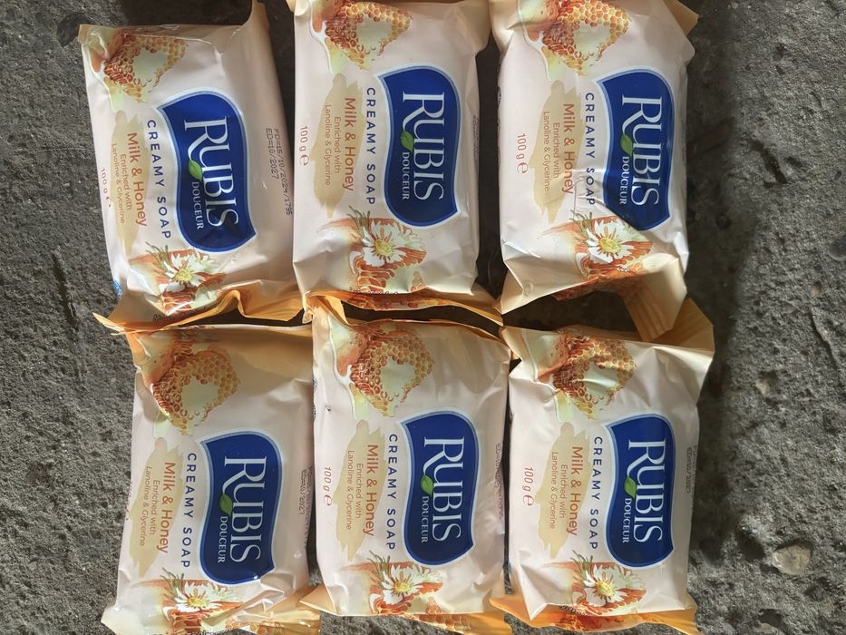 RUBIS mydło w kostce kremowe mleko i miód 100g