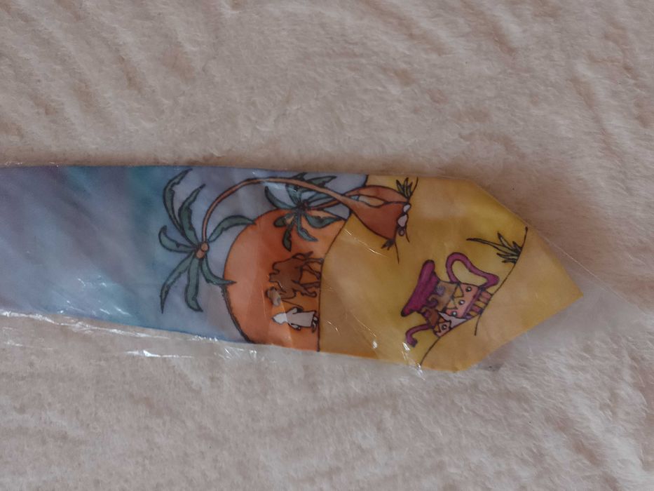 Ekstrawagancki, jedwabny krawat z Dubaju, Silk, NOWY