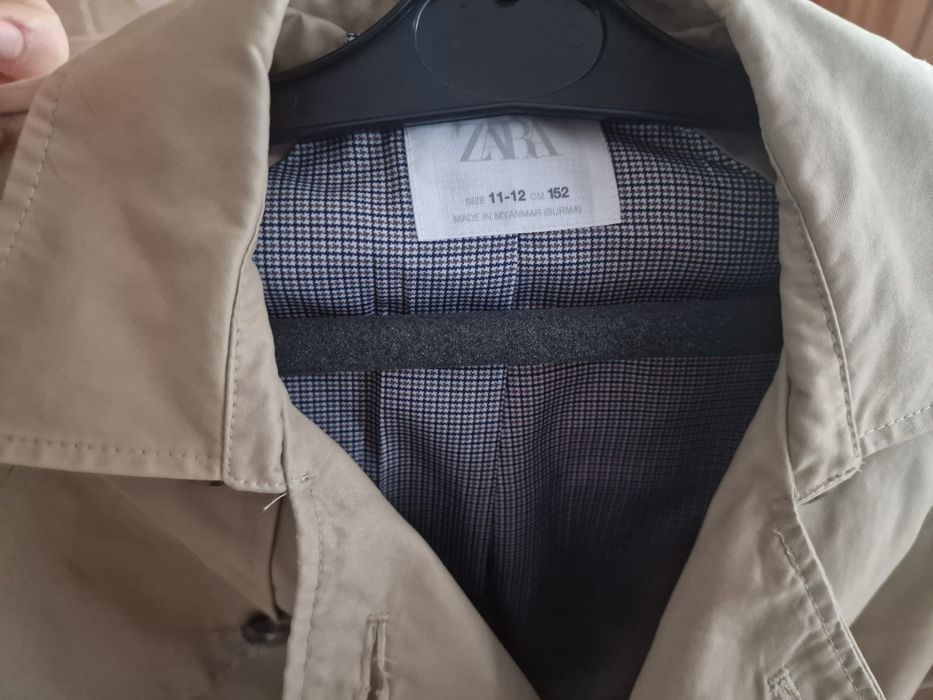Płaszcz dziecięcy Zara 152 cm na 11-12 lat bezowy