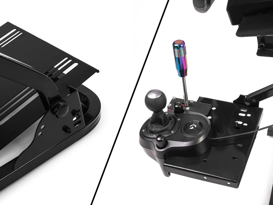 Solidny STOJAK z SZEROKĄ PÓŁKĄ kokpit Stelaż na Kierownicę Logitech