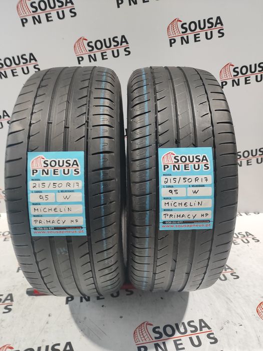 2 pneus semi novos 215-50R17 Michelin - Oferta dos Portes