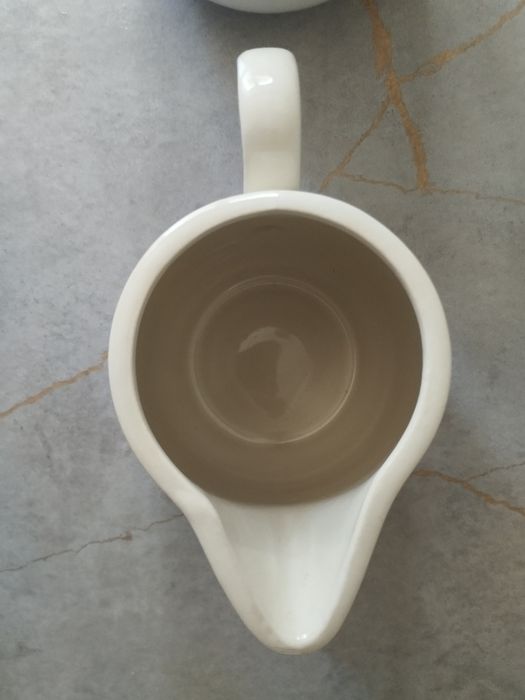 Dzbanek Tułowice, kwiaty, porcelit PRL