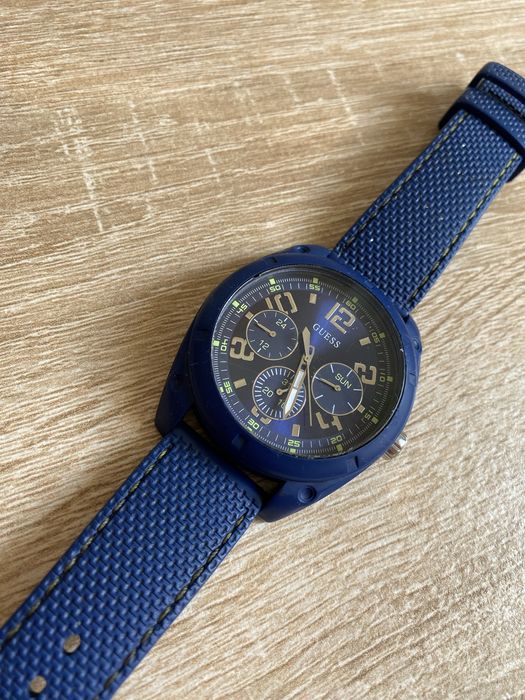 Наручний кварцевий годинник Guess, часи, чоловічий годинник