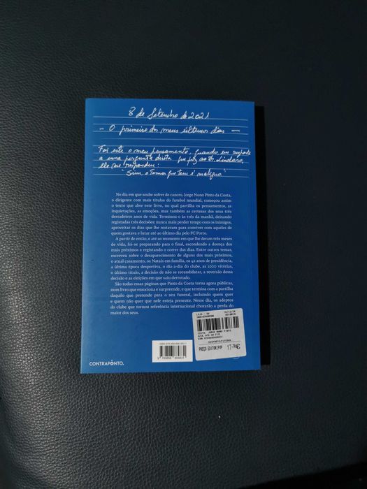 Livro "Azul Até Ao Fim"