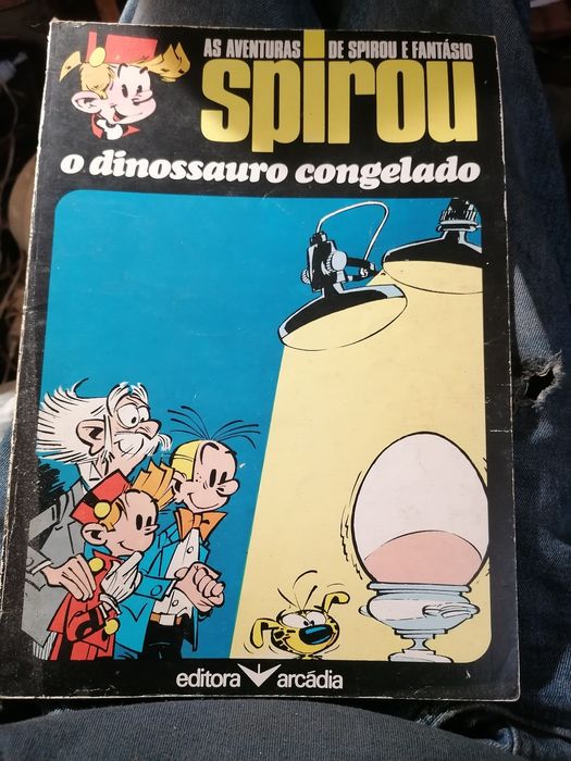 BD Spirou: O Dinossauro Congelado - Ed. Arcádia (1977) RARO