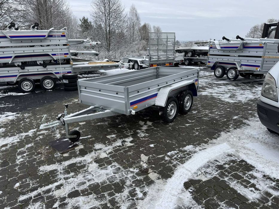 270x125x39cm Nowa przyczepka Niewiadów BO7270T spawana dwuosiowa mocna