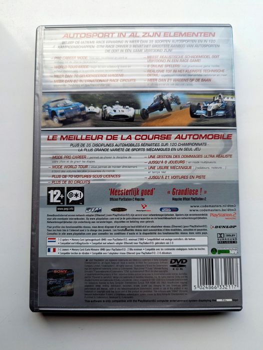Dtm Race Driver 3 Playstation 2 Ps2 Psx