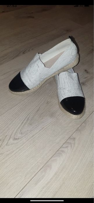 Buty slip on biale