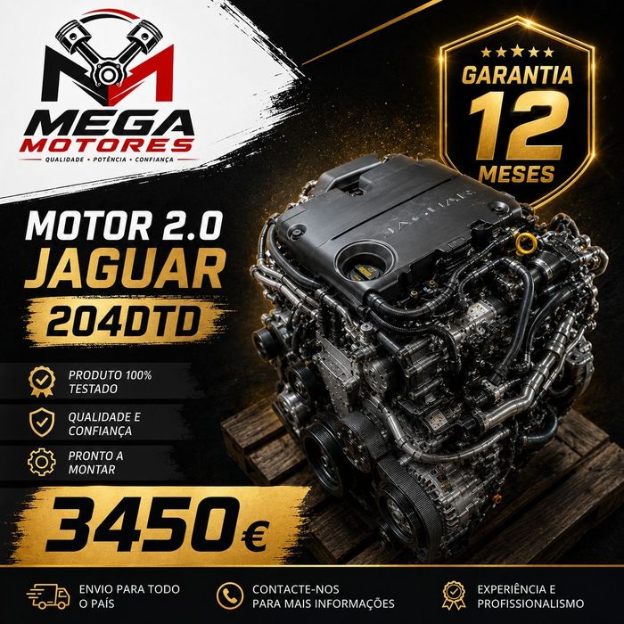Motor Jaguar 2.0 204DTD Garantia 12 Meses