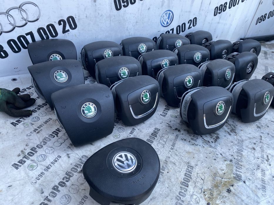 Подушка безпеки в руль AIRBAG AirBag SRS аірбег руля Шкода Skoda Fabia Oktavia Superb Rapid Yetti