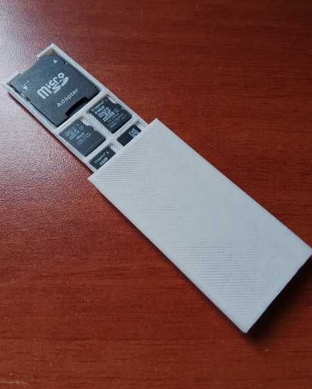 Pojemnik Pudełko Case Holder na Karty SD Karty microSD Druk 3D FDM