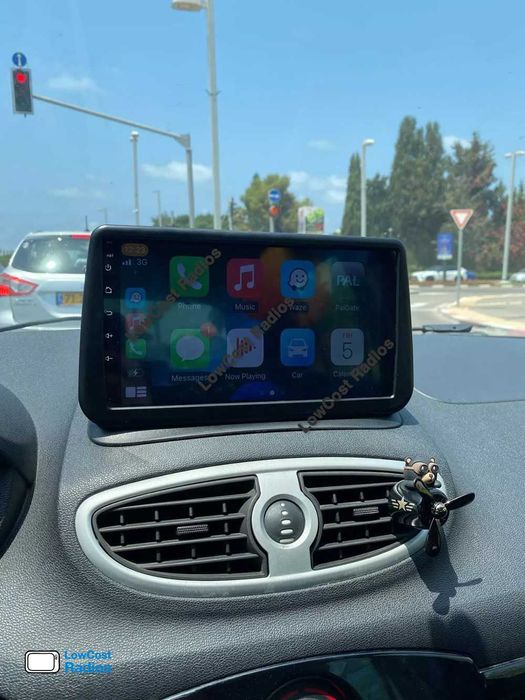 (NOVO) Rádio 2DIN 9"• Renault Clio 3 III | (2005 a 2014) • Android GPS • Mãos livres • CARPLAY • ANDROID AUTO