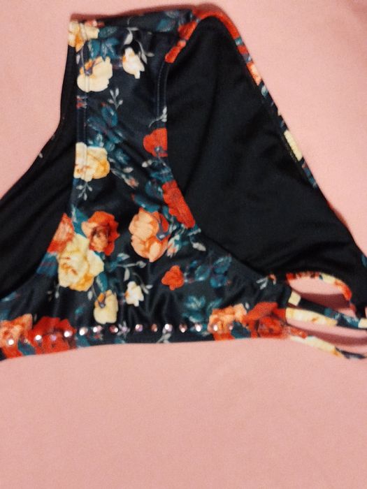 Nowe czarnew kwiaty majtki dół od kostiumu Primark XL 42