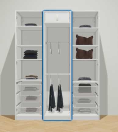 Szafa IKEA PAX/FARDAL o wym. 150x60x201cm