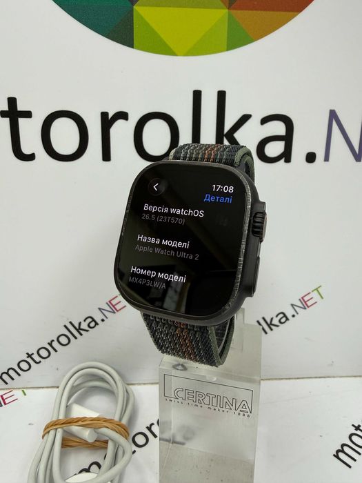 Смарт часы Apple Watch Ultra 2 GPS + LTE 49mm Black Titanium Case with Black Trail Loop Band 98% №7