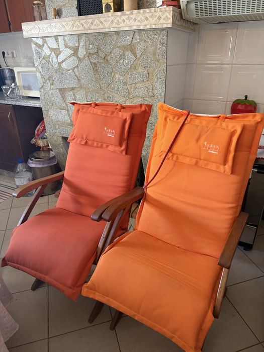 2 Cadeiras de relaxamento dobraveis