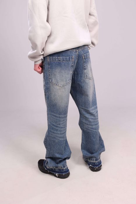 Джинси кльош мішкуватого крою bershka  flared Baggy jeans BERSHKA