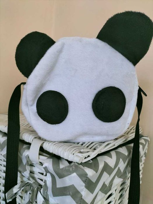 Pluszowa TOREBKA dla Dziecka na ramię, zamek MIŚ PANDA