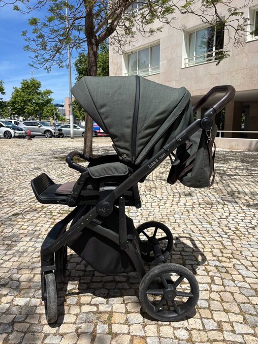 Carrinho de Bebé Roan Bass Next (Verde Tropa) – Amortecimento Impecável