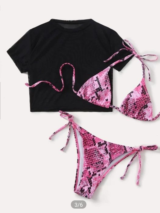 Bikini efeito cobra + camisola curta64551393387521121