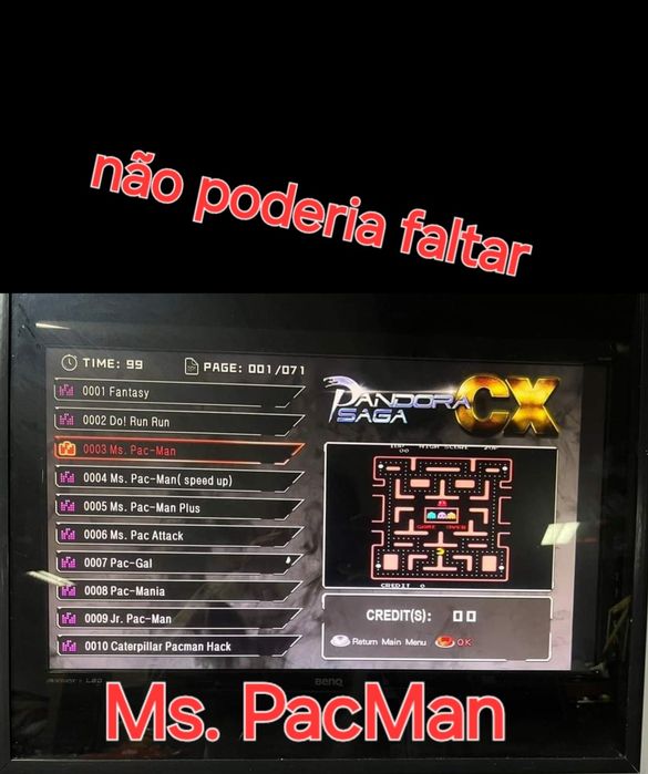 Maquina Arcade Multijogos 2800 jogos