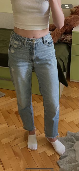 джинси zara wide leg 34
