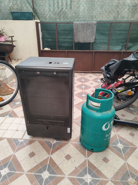Aquecedor a gás com botija