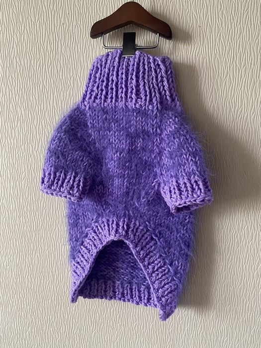 Hand knit Вʼязаний одяг собак. Светри, жилетки, комбези,плаття.