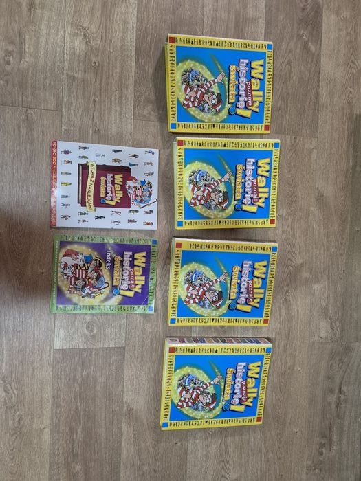 Wally poznaje historię świata cała seria z naklejkami lata 90-te