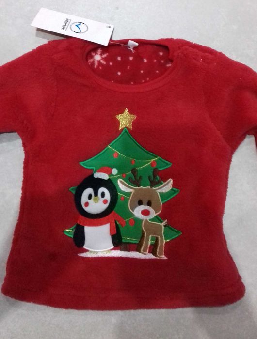 Ciepły sweterek niemowlęcy rozm. 62