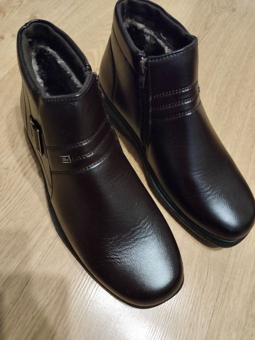 Buty zimowe męskie brązowe nowe