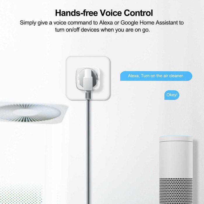 Умная смарт wi-fi розетка, счётчик, таймер Alexa Google Home Tuya App