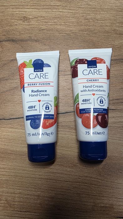 2x Krem do rąk Avon Care  Berry Fusion i Cherry