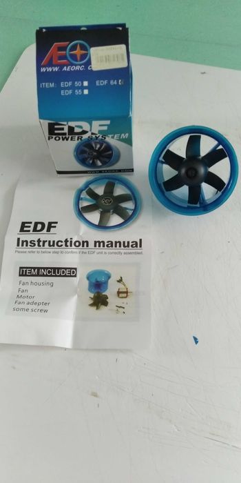RC EDF Plus ADF64-300XL Plus 5250KV Безщітковий двигун, 64 мм