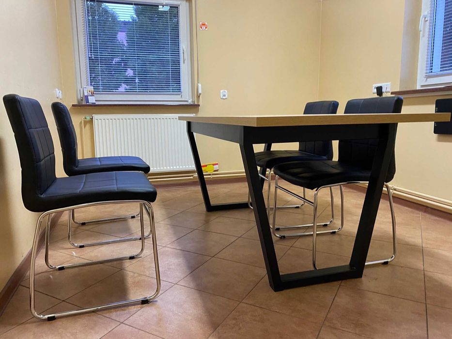 Stół loftowy V krzesła krzesło