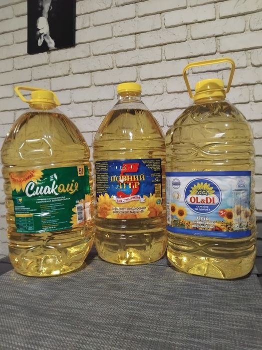 Продам олію 5л  соняшникову,рафіновану