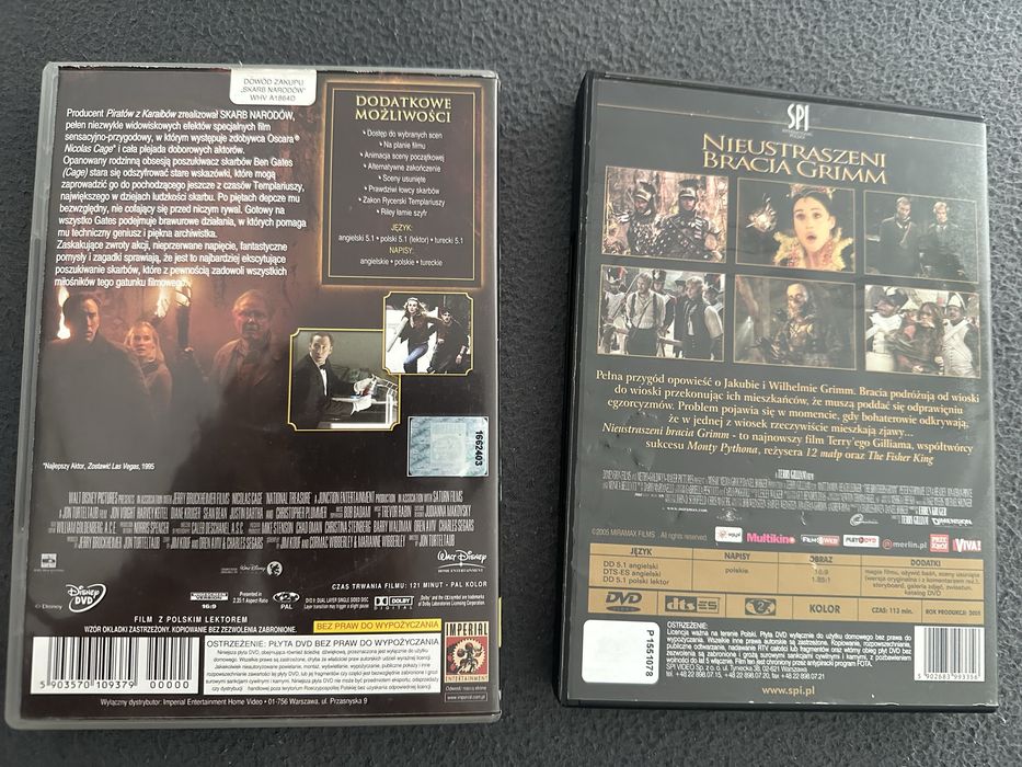 Skarb Narodów, Nieustraszeni Bracia Grimm DVD