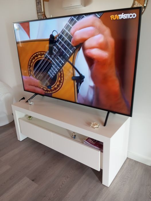 Móvel TV lacado branco