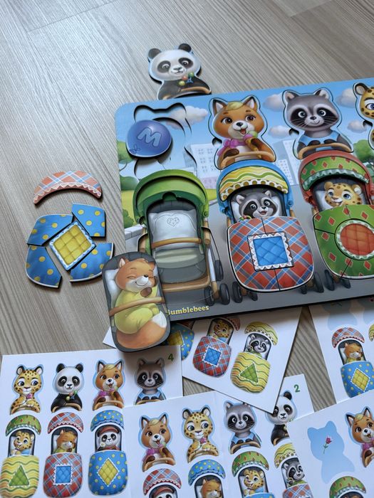 Сортер тваринки в колясках Ubbees.