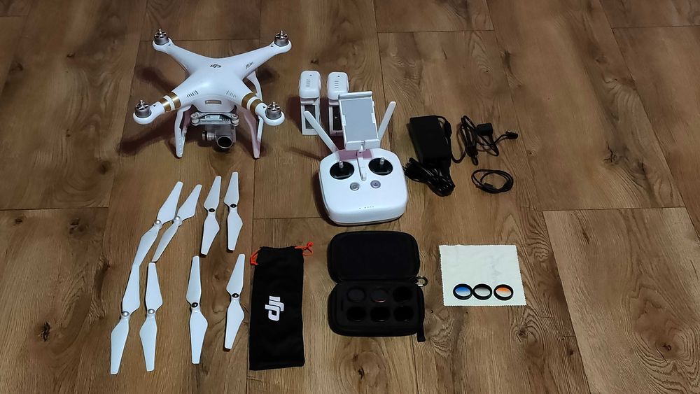 DJI Phantom 3 Pro 4K – Kompletny zestaw + dużo dodatków