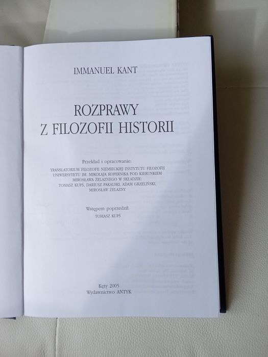 Kant rozprawy z filozofii historii