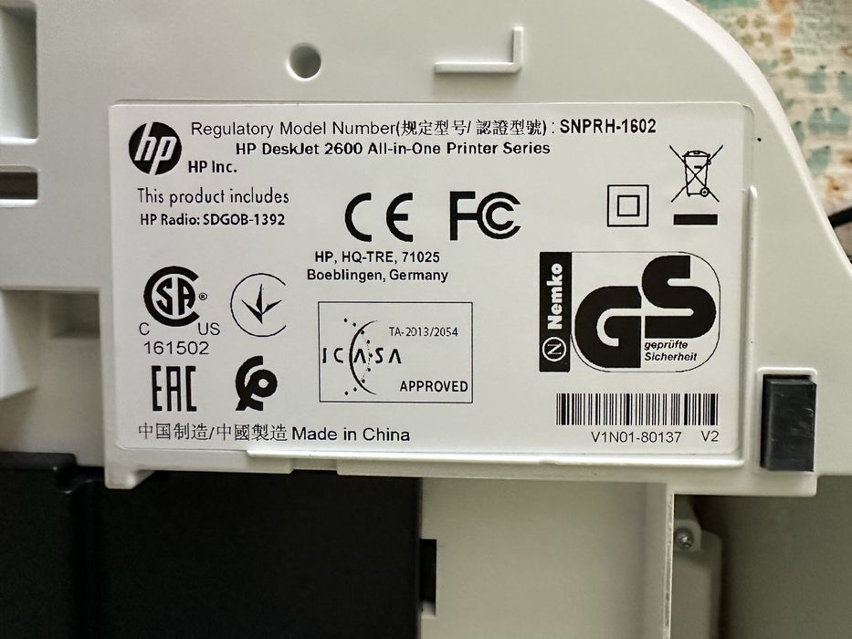 Струйний принтер hp deskjet 2620