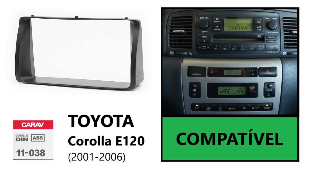 Rádio 2DIN TOYOTA Corolla • (2001 a 2013) • Android [4+64GB] D4D