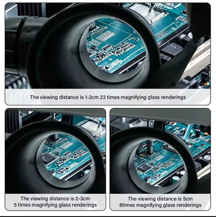 Новые увеличительные очки 8Х/15Х/23Х ювелир часовщик со светодиод