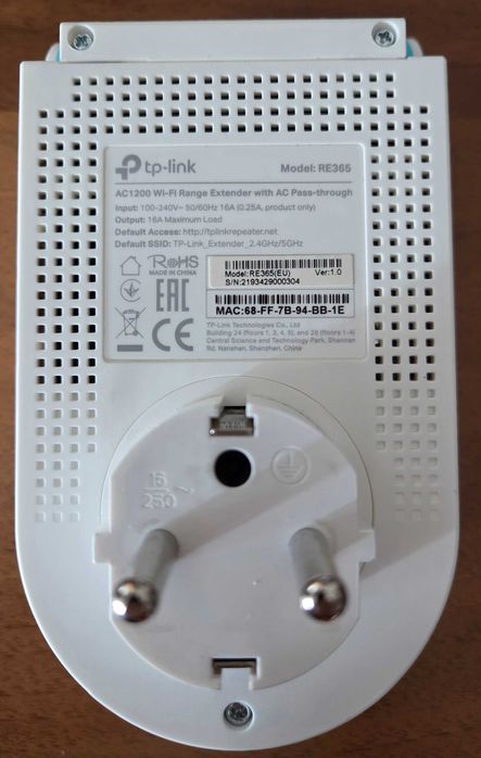 tp-link Model: RE365