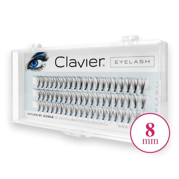 Clavier Eyelash kępki rzęs 8mm Black