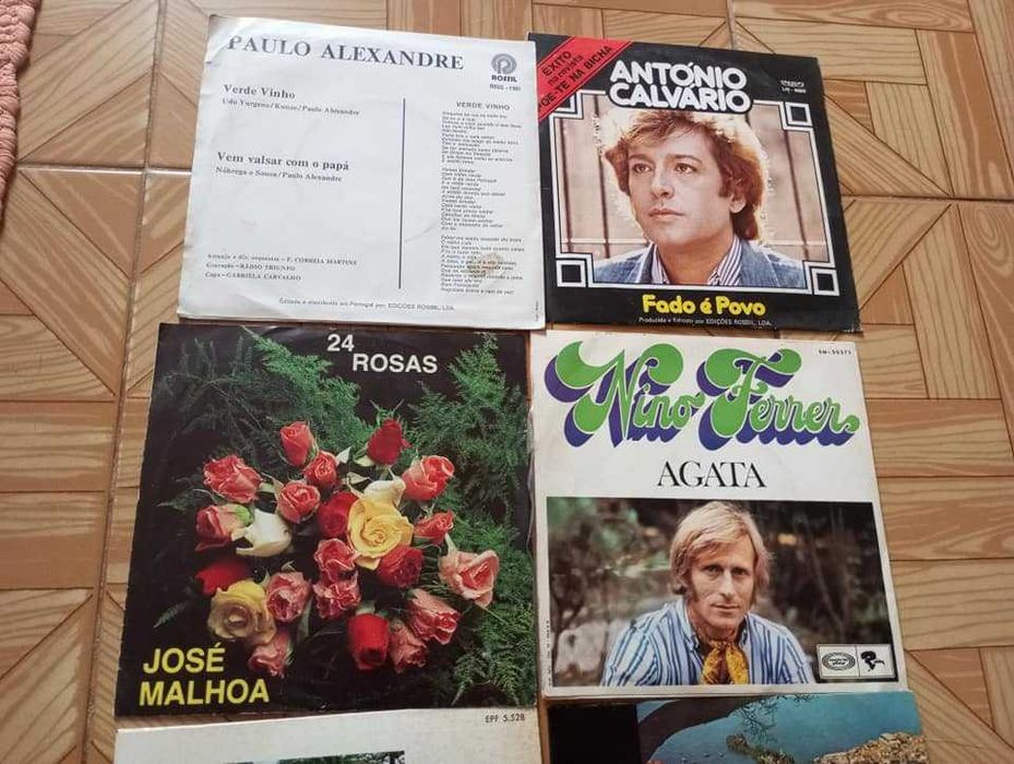 Discos em vinil.