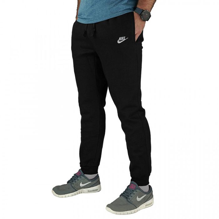 Хлопковые Черные спортивные штаны NIKE | S размер