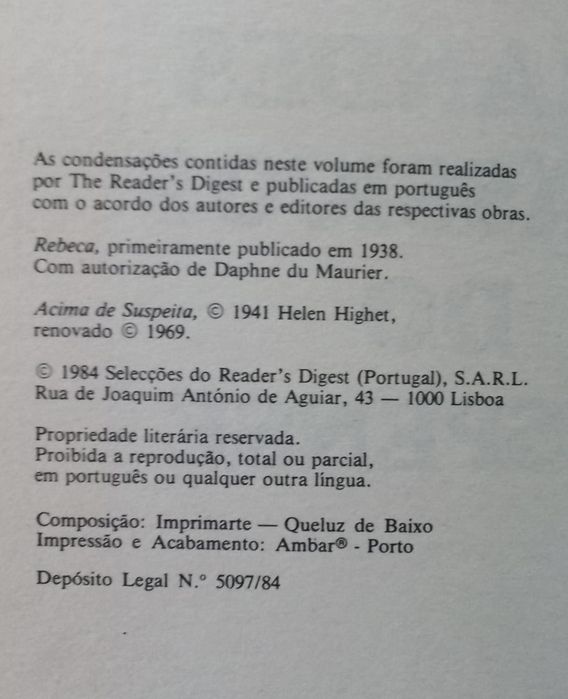 Grandes Clássicos do Suspense - Reader's Digest
