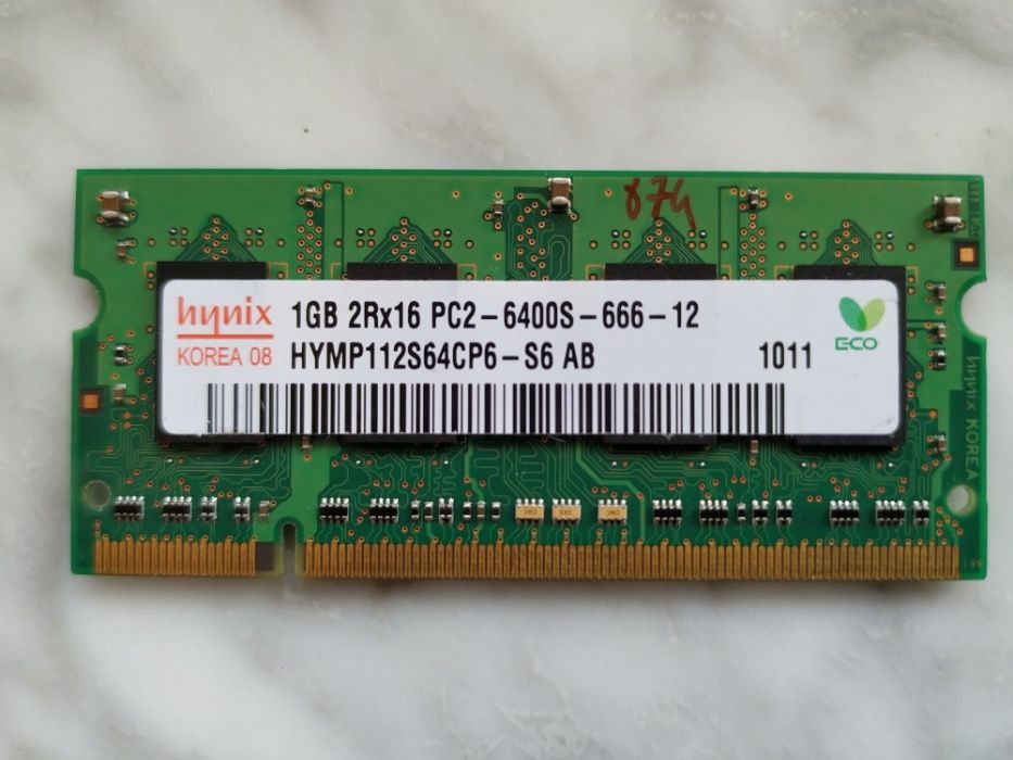 Оперативна пам'ять для ноутбука 1gB Hynix SODIMM DDR2-800